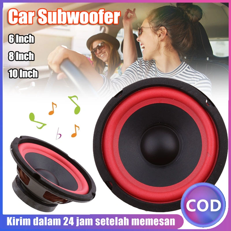 Speaker Subwoofer Mobil 6 Inci 8 Inci 10 Inci Subwoofer Subwoofer Speaker Kelas Menengah Mobil Speaker Stereo Bass Speaker Loudspeaker Midrange Audio Mobil Stereo Speaker-