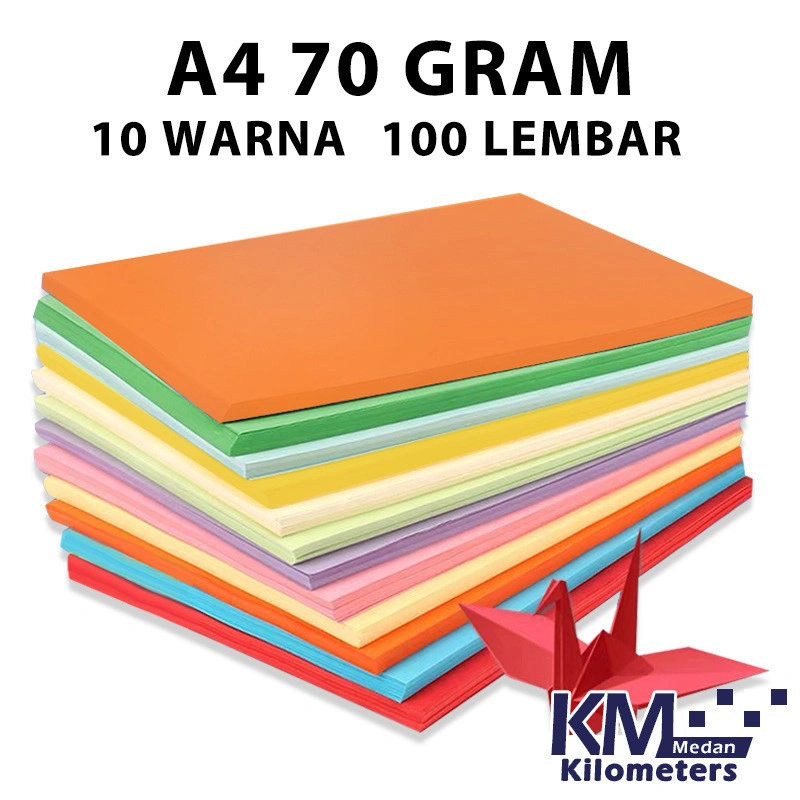 Kertas Origami Lipat Double Face / Warna Pastel Bolak Balik