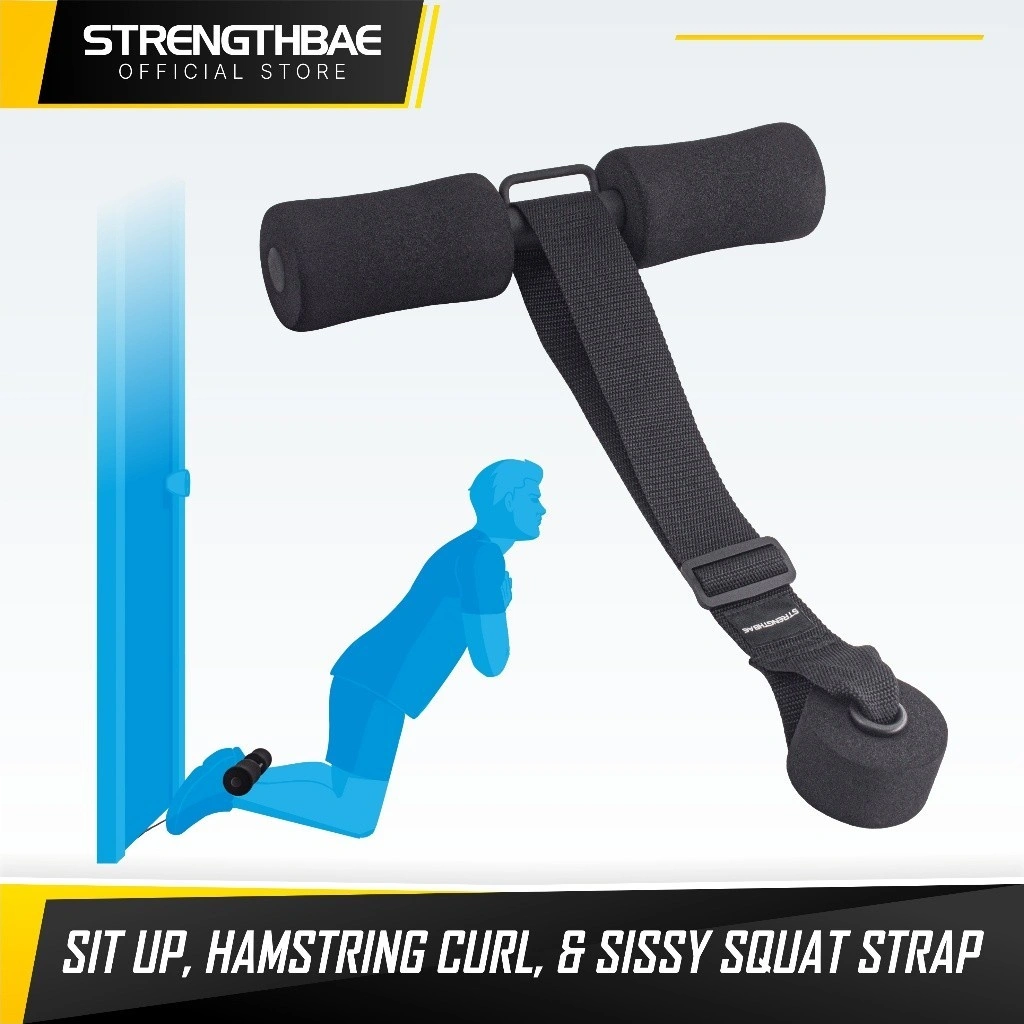 Sit Up & Hamstring Curl & Sissy Squat Strap STRENGTHBAE Nordic Abs Sixpack Core Workout Home Gym Calisthenic Kalistenik Training Trainer