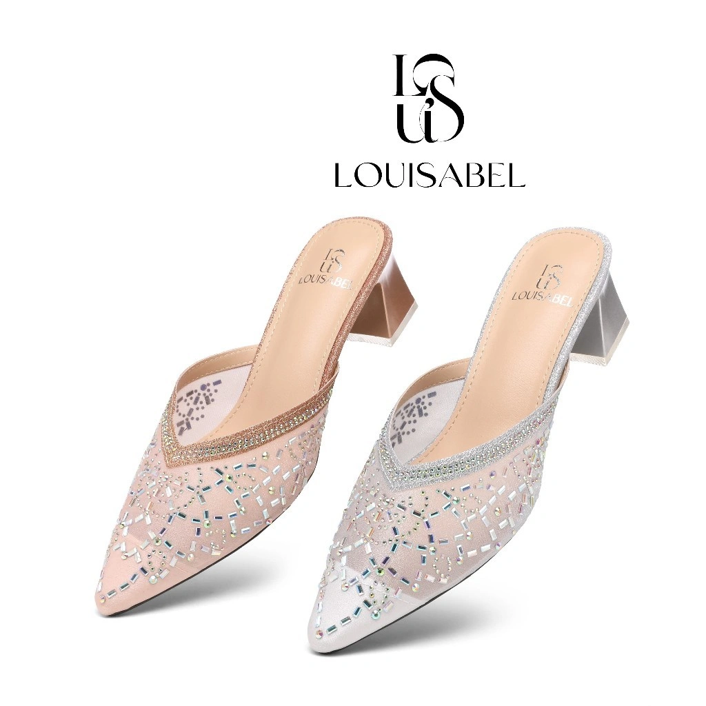 LOUISABEL Glamour Sprinkles High Heels Sepatu Wanita Sandal Pesta LSB-196C100