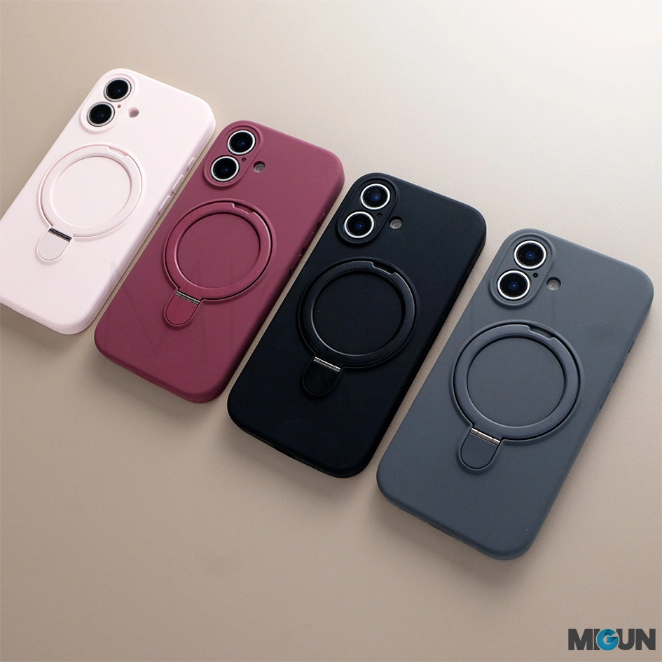 Folding Stand Ring Magsafe Silicone Case
