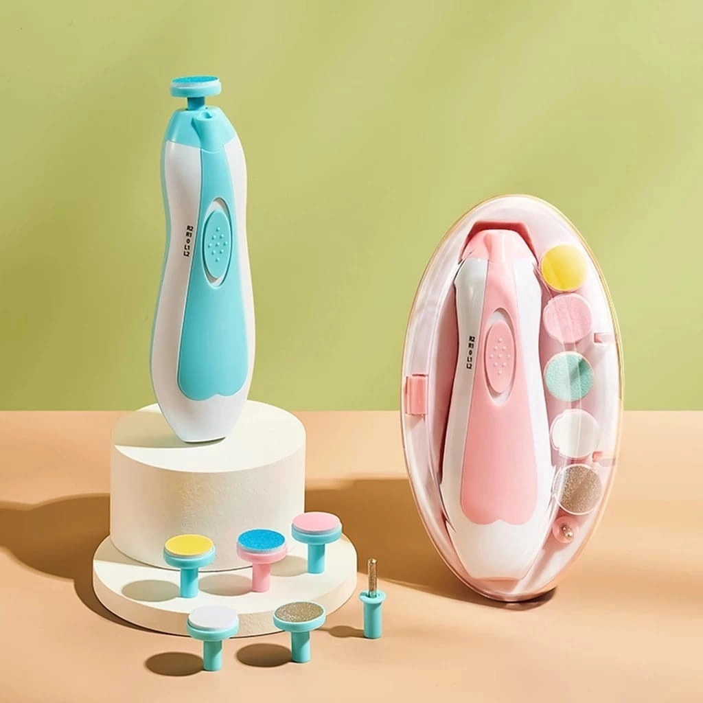 Gunting Kuku Bayi Elektrik Set Baby Care Electric Nail Trimmer Peralatan Pemotong Kuku Anak Dewasa