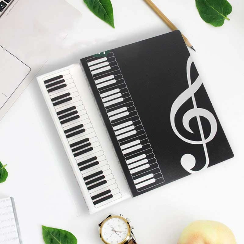 Nota Lembaran Piano Musik Music Score Folder 40 Sheets A4 Document Expanded Piano Score