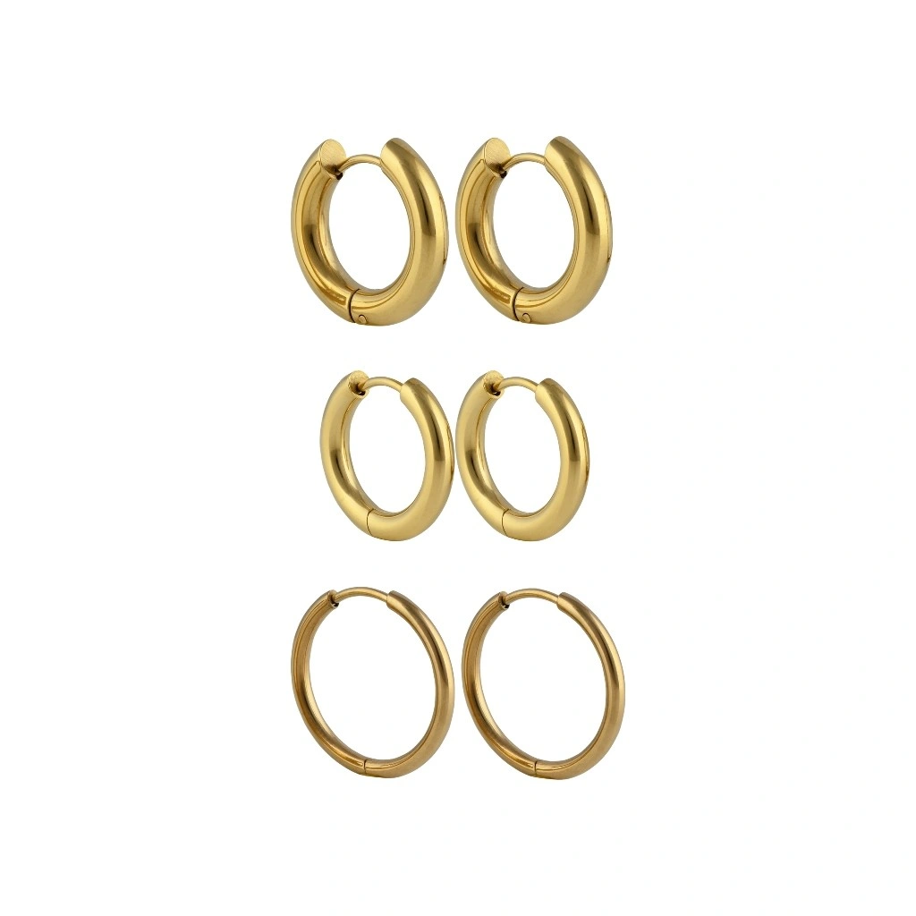 Panlandwoo - Anting Hoop Titanium Wanita Lace