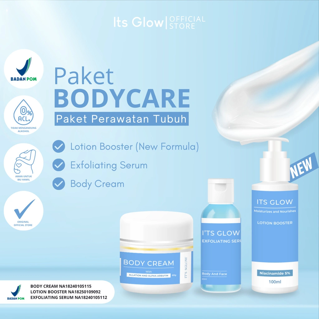 ItsGlow - Paket Bodycare Body Lotion | Body Serum & Body Cream (New Formula Original)