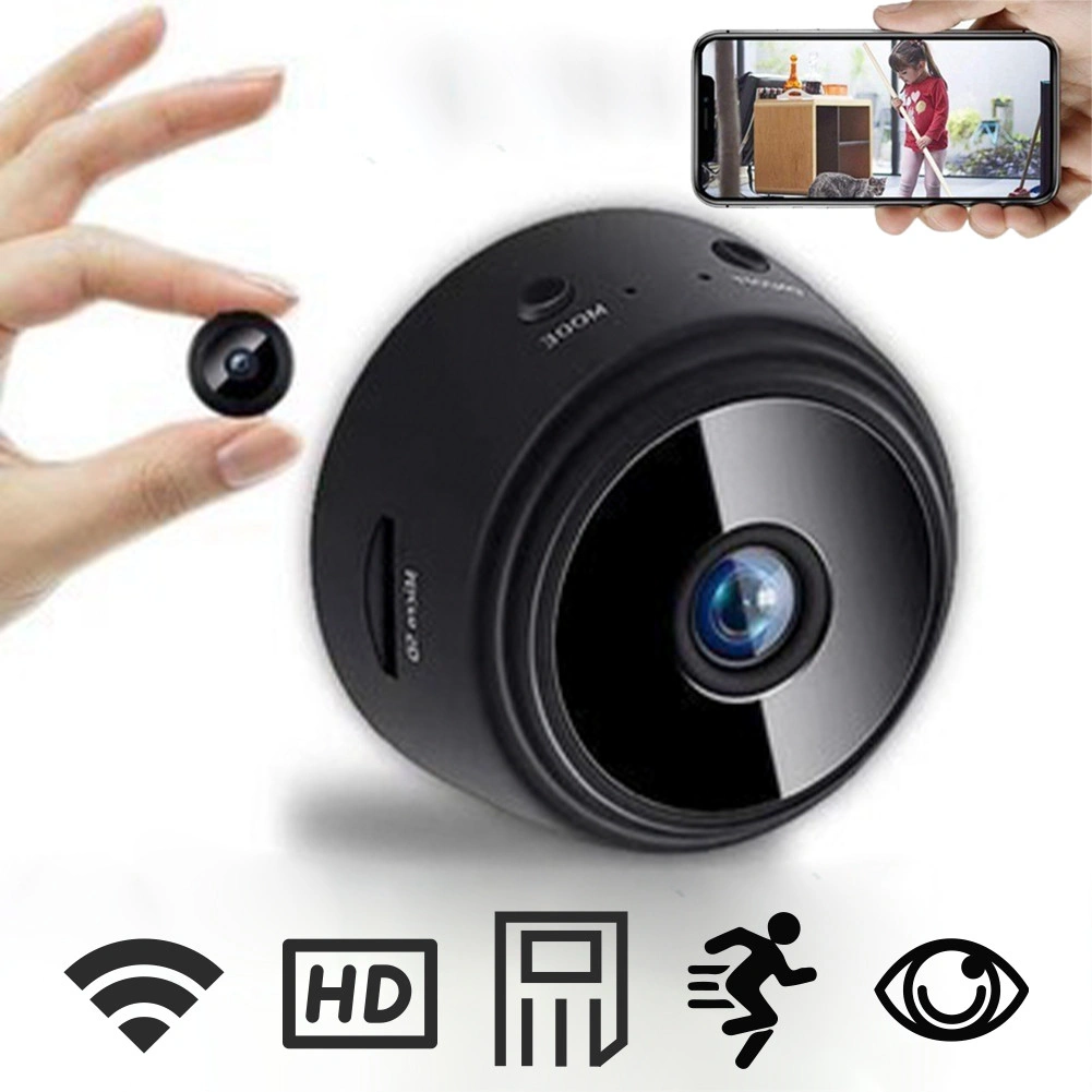 CCTV Original 1080 Full Hd WIFI Mini Bentuk Baut Connect To Phone Camera Smart A9 Kabel Lewat HP Kamera Jarak Jauh Mini Tersembunyi Tanpa Outdoor Wireless
