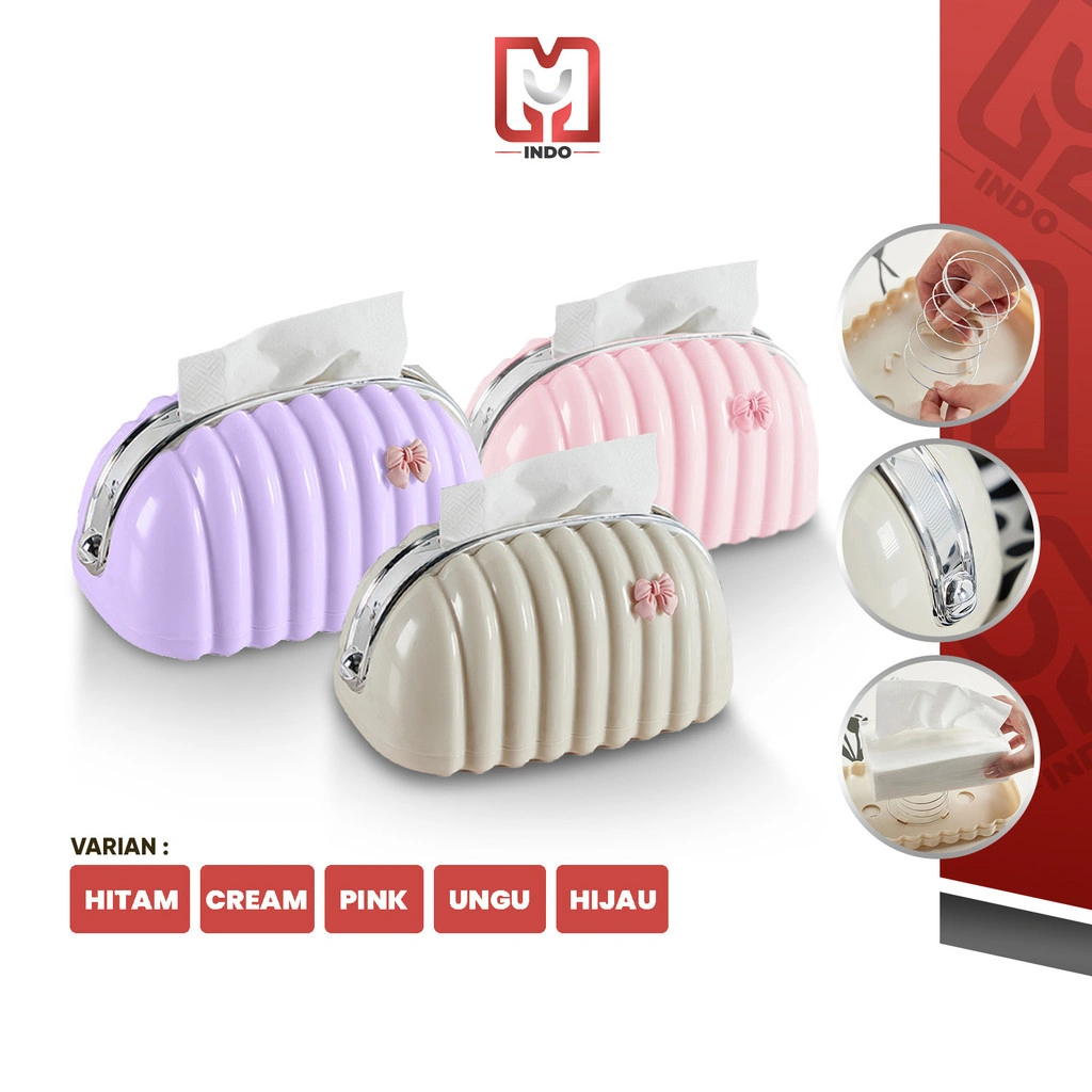 Tempat Tissue D82 Mini Pouch Box Kotak Tisu Minimalis / Tissue Box