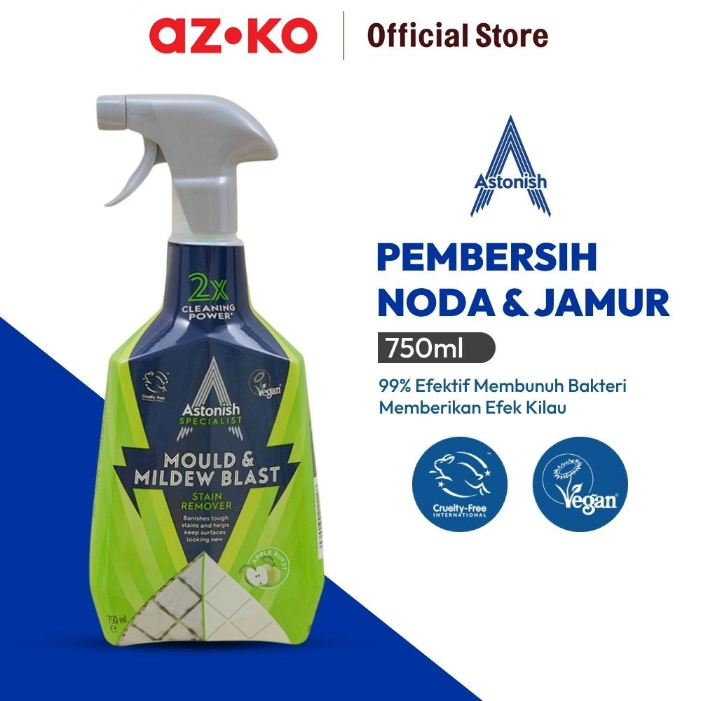 AZKO Astonish Pembersih Jamur Dan Lumut 750 ml Mold And Mildew Stain Remover Cairan Penghilang Lumut Jamur Perlengkapan Rumah