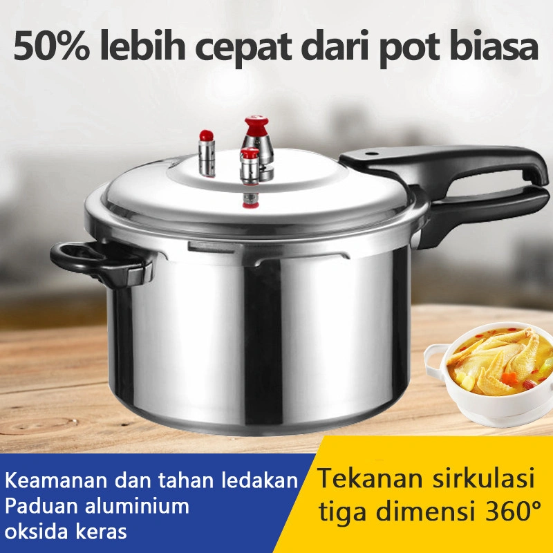 VICTOR Panci Presto Alumunium Serbaguna anti lengket Pressure Cooker 3L 4L 5L 7L 9L 11L