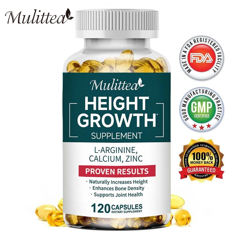 Mulittea Height growth supplement Capsules naturally increases height improves bone density supports joint health and calcium strengthens bones 120pcs Suplemen Penumbuh Tinggi Badan Menambah tinggi badan secara alami dan meningkatkan kepadatan tulang