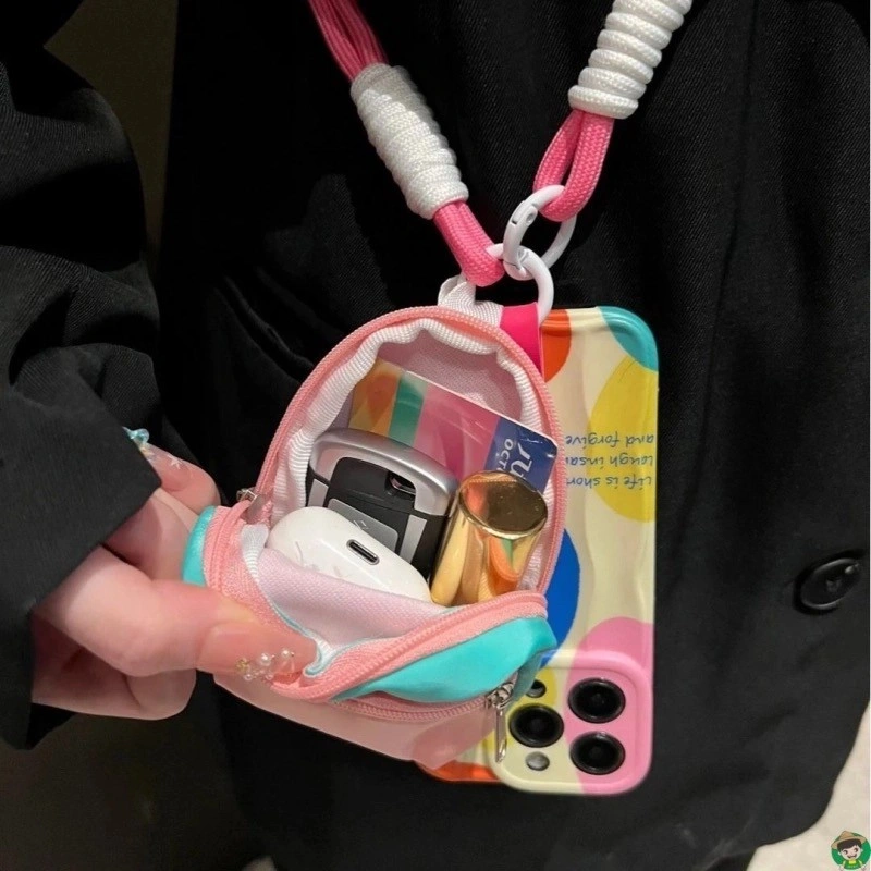Kartun Lucu Tali Hp Gantungan Hp/Aksesoris mode lanyard ponsel/Tali Gantungan Pendek Di Pergelangan Tangan/Strap Phone Aesthetic Ver