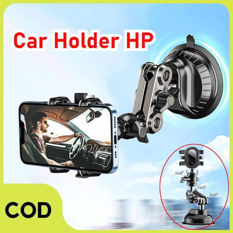 [COD] Car Holder Hp Mobil Kaca Dashboard 4 IN 1 Dudukan Handphone Dashboard Kaca Depan Pengisap Tahan Dudukan Hp Universal 360 Derajat/ Dudukan Ponsel Mobil