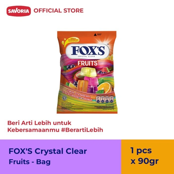 FOX'S Fruit Bag - Permen Rasa Buah 90g
