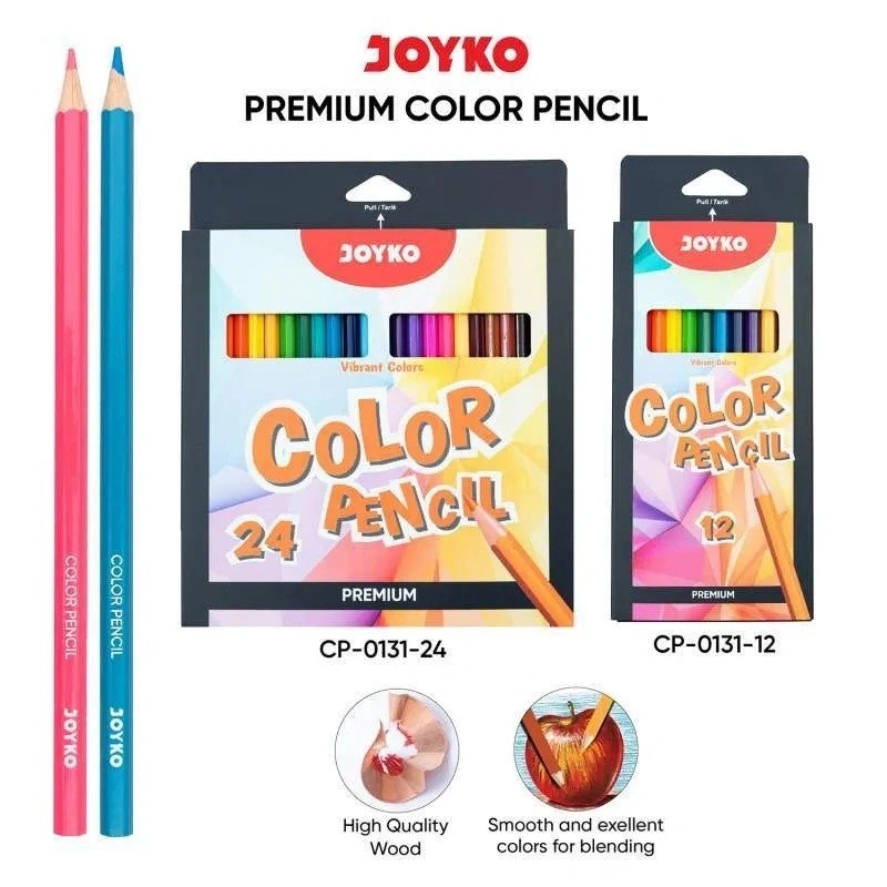 Joyko premium color pencil/pensil warna premium CP-0131 12/24 warna