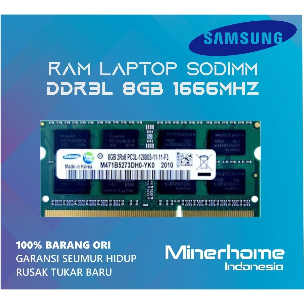 Memory RAM Laptop SODIMM DDR3L 8GB PC12800 1666Mhz