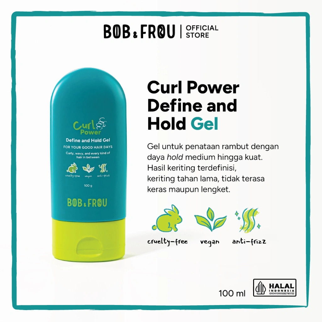 BOB & FROU - Curl Power Define And Hold Gel - 100g - Curl Gel