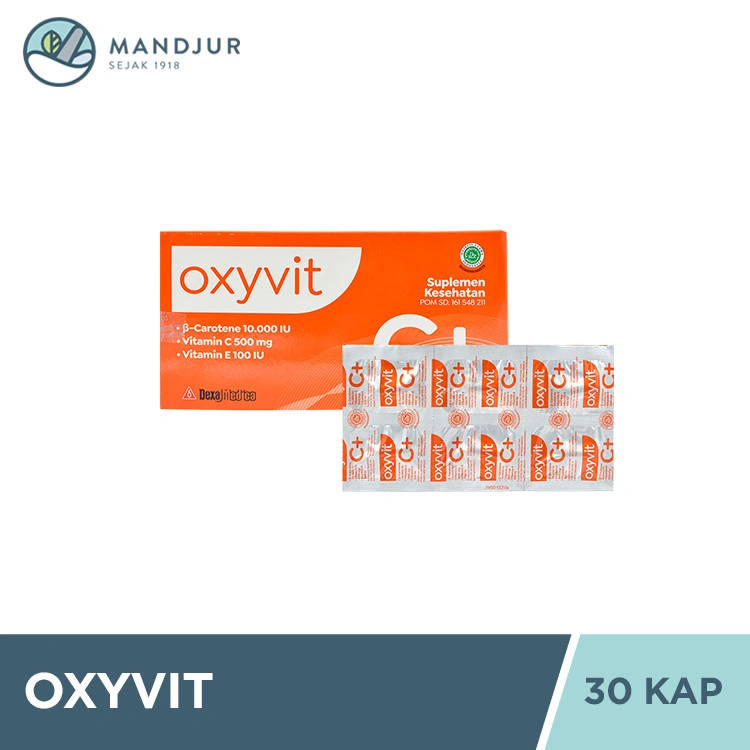 Oxyvit Box 30 Kaplet - Suplemen Kebutuhan Vitamin A, C, dan E
