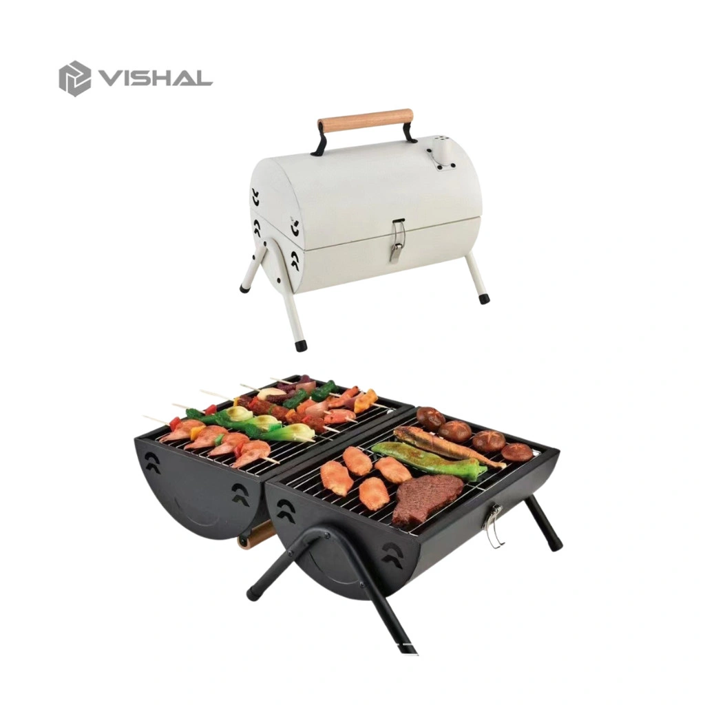 VISHAL Alat Panggang Arang Multifungsi Pemanggang Portable Camping Grill / Panggangan BBQ Bisa Lipat Tutup Peralatan Berkemah Pemanggang Arang VS-1882