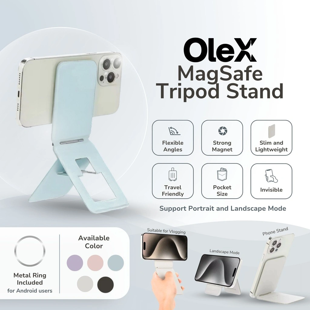 OleX Magsafe Slim Tripod Stand HP / Iphone / Android / Samsung