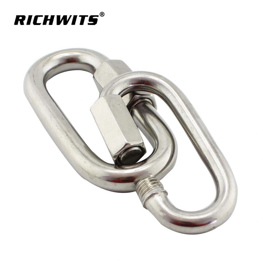 Screw Lock Climbing Gear Carabiner Quick Links Safety Snap Hook