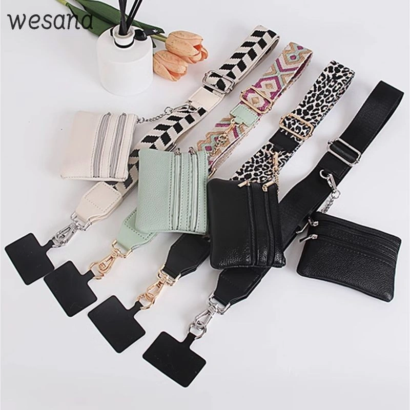 Lanyard hp Casing Ponsel Tali Bahu Lebar Tali Bahu Selempang yang Dapat Disesuaikan Tali Bahu Tas Tangan Wanita Phone Strap Universal -WE