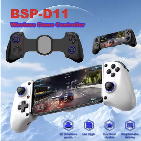 SMARTCOM ~ BSP D11 Telescopic Gamepad Controller untuk HP Stik Controller Handheld Grip Joystick