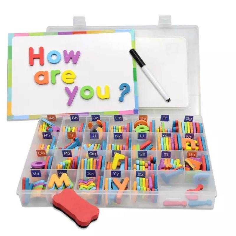 magnet letters 278 pcs terlengkap huruf & angka terbaru / eva foam movable alphabet magnets letter / media belajar anak terlengkap magnet letters 234 & 256 pcs / eva foam movable alphabet magnets letter