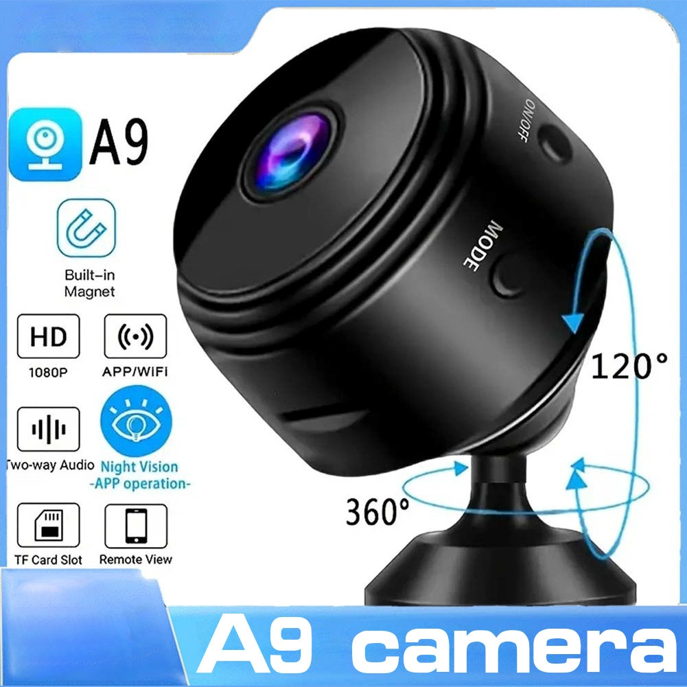 CCTV A9 Kabel Mini Tersembunyi Tanpa WIFI 1080 Full Hd Lewat HP Connect To Phone Camera Outdoor Wireless