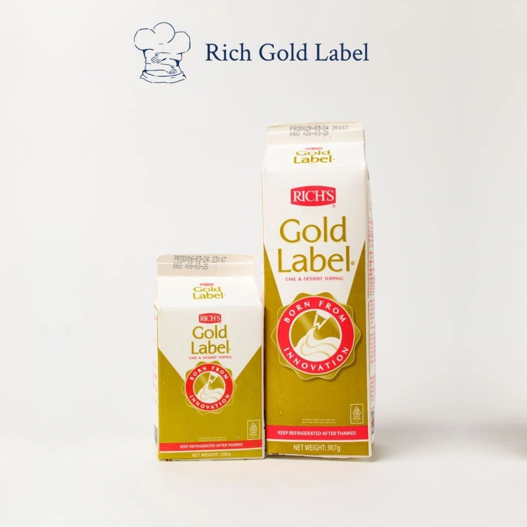 Richs Gold Label, Whipping & Topping Cream (500 gr / 907 gr) (Rich's Gold Label)