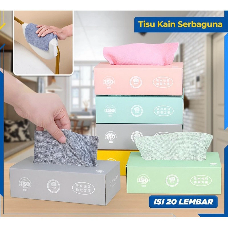 Kain Lap Minyak Dapur Multifungsi Isi 20 Lembar Bisa Digunakan Kembali / tissue LAP DAPUR / tissue dapur / Tisu Kain Lap Serap Minyak Pembersih Alat Dapur Serbaguna / Kain Dapur Minyak / tisue dapur PENYERAP MINYAK /  SH R18