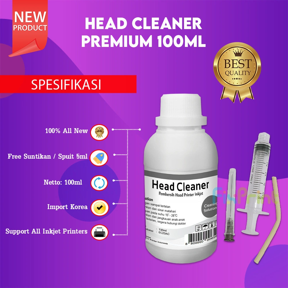 FixPrint Head Cleaner Sublim Sublime 100ml Cairan Pembersih Head Printer