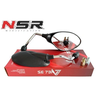 SPION SEVEN X1 Y125 H2338-A TANGKAI CROME KACA CEMBUNG UNIVERSAL MOTOR