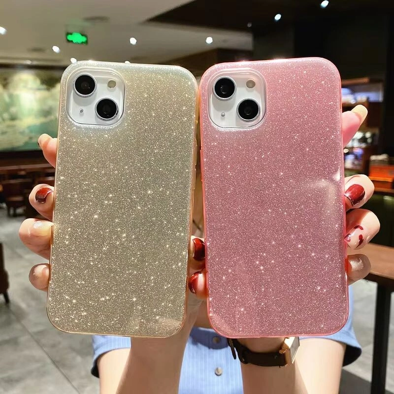 [SatSet.ind] Blink Blink Glittery Stardust Acrylic Case - Hardcase/ Casing HP for iPhone 7+ 8+ X XS XR XSMAX 11 12 13 14 15 16 MINI PRO PROMAX PLUS