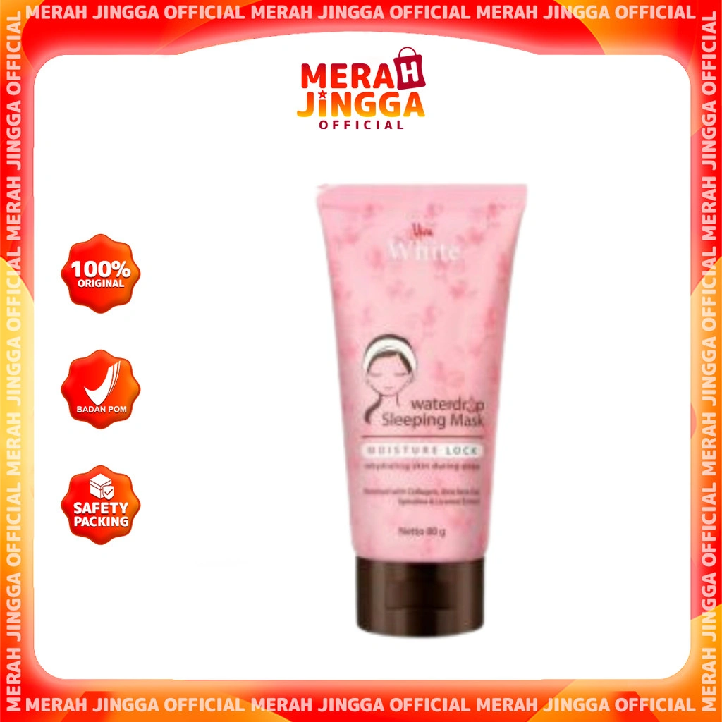 Viva Waterdrop Sleeping Mask | White Water Drop Night | Merah Jingga Official