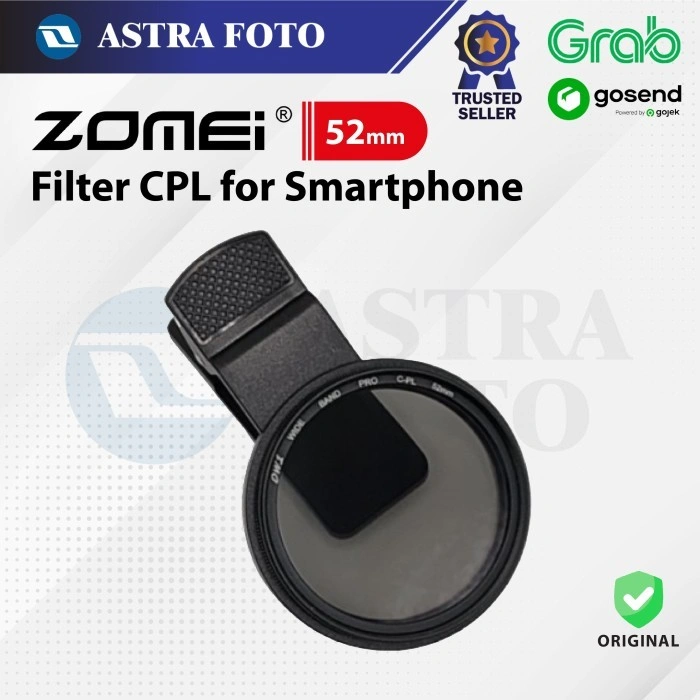 Zomei Filter CPL 52mm for Smartphone Handphone Phone Clip Cpl Filter