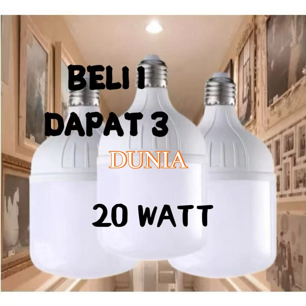 LAMPU Promo Beli 1 Dapat 3 Lampu Led Jumbo 20Watt