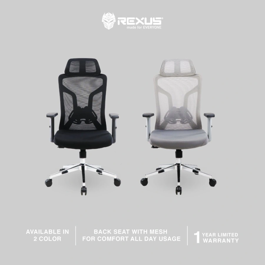 Rexus NC4 Gaming Chair Kursi Gaming Ergonomis – Reclining & Adjustable | Original