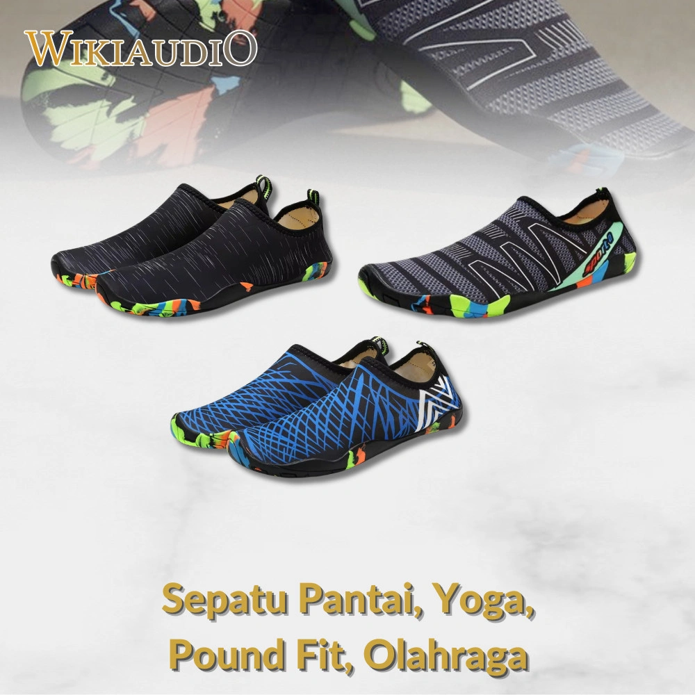 Sepatu Air Anti Slip Pantai Diving Yoga Outdoor Trekking Poundfit Yoga Olahraga Senam PIlates Wading Renang Wanita dan Pria