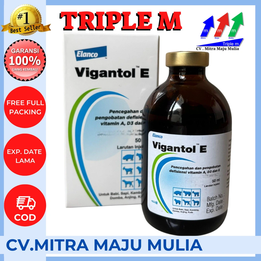 Vigantol E 50 ml (vitamin A, D3, dan E)