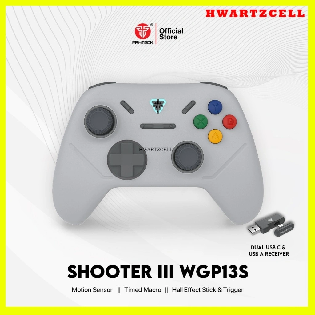 [HWARTZ] Fantech Multi platform Gamepad Wireless Android PC PS Gaming Controller Shooter III WGP13S Joystick USB Type C
