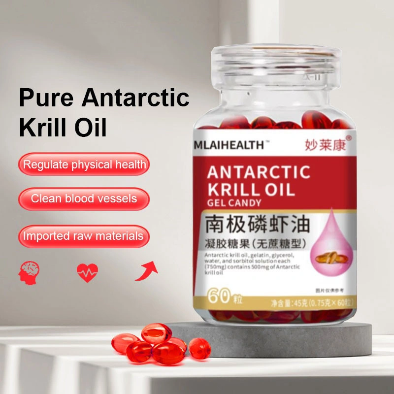 [ BPOM ] Minyak Krill Antartika 60 Kapsul Astaxanthin Kapsul Astaxanthin untuk Peningkatan Kardiovaskular Omega 3 Krill Oil Krill Oil Antartica Suplemen Kapsul Minyak Ikan Sehat Alami Meningkatkan Sirkulasi Darah 0 Sukrosa