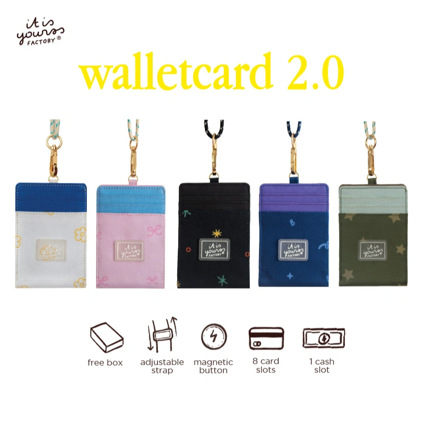 ITISYOURSS Sally’s Wallet Card | Dompet Lipat | Dompet Kartu | Dompet Landyard | Dompet Lucu Gemes | Dompet Kanvas Muat Banyak