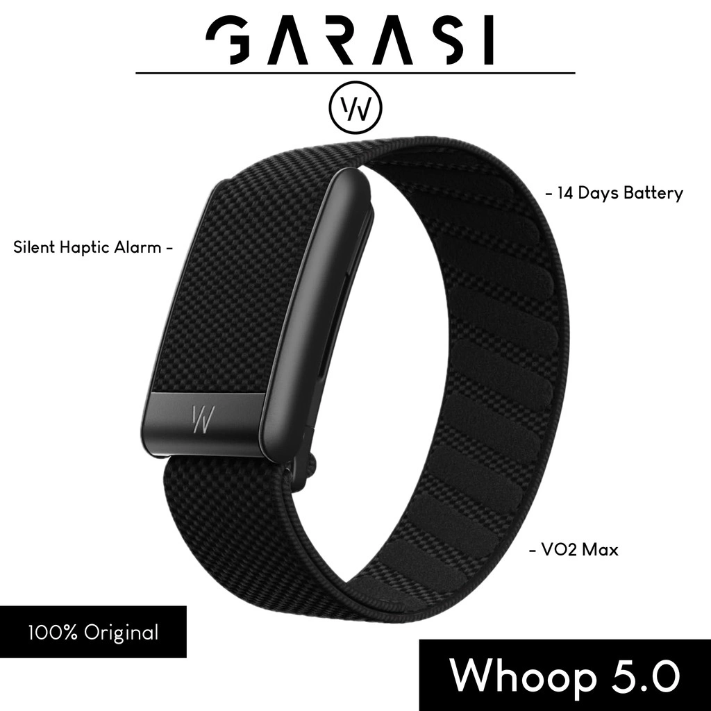 WHOOP 5.0 Health and Fitness Wearable 24/7 Activity Tracker with VO2 Max, Sleep Tracking, Personalized Coaching, 14 Days Battery Life