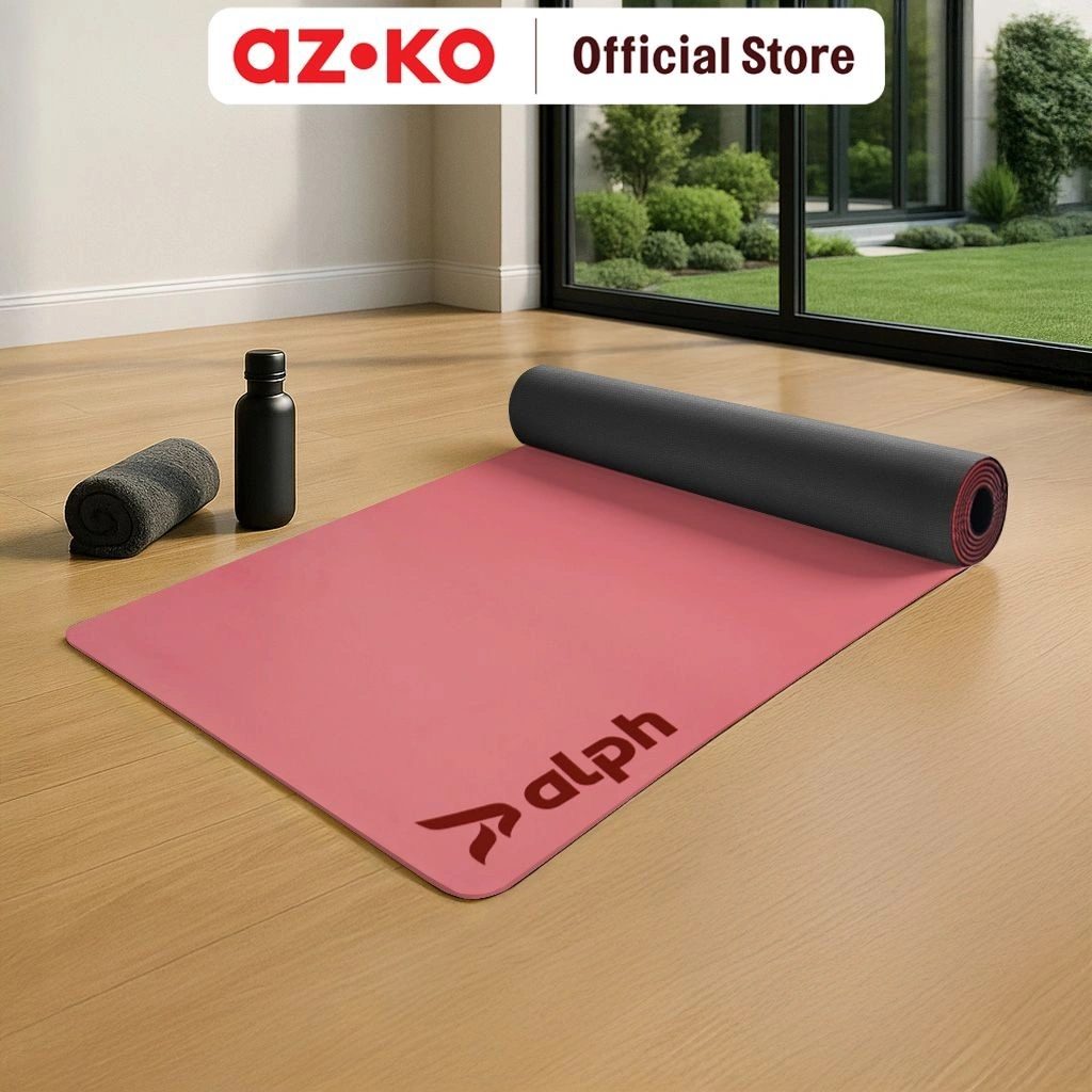 AZKO Alph Matras Yoga Pu Rubber 3 mm Mat Alas Senam Mattress Latihan Yoga Perlengkapan Olahraga