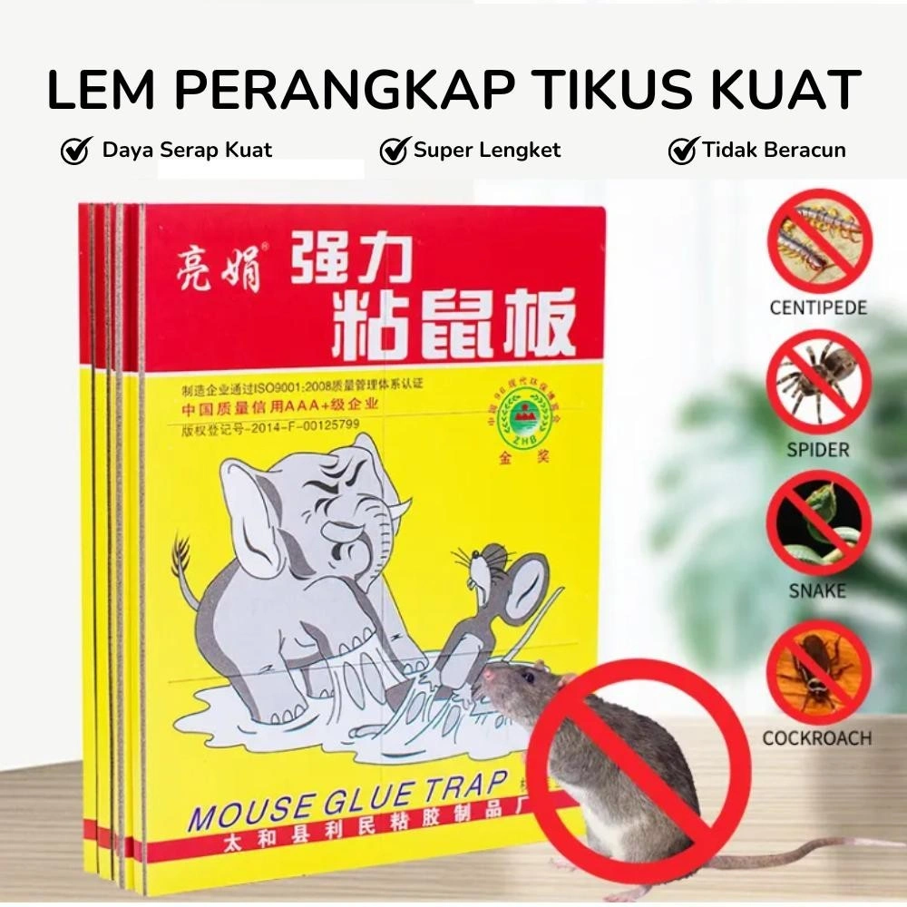 [LG] Lem Perangkap Tikus Papan Super Lengket Penangkap Hama Pengusir Kecoa Cicak Mouse Glue Trap