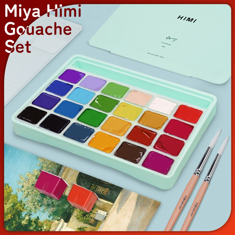 Miya Himi Gouache Set 18/24 Warna 30ml Cat Untuk Cat Air