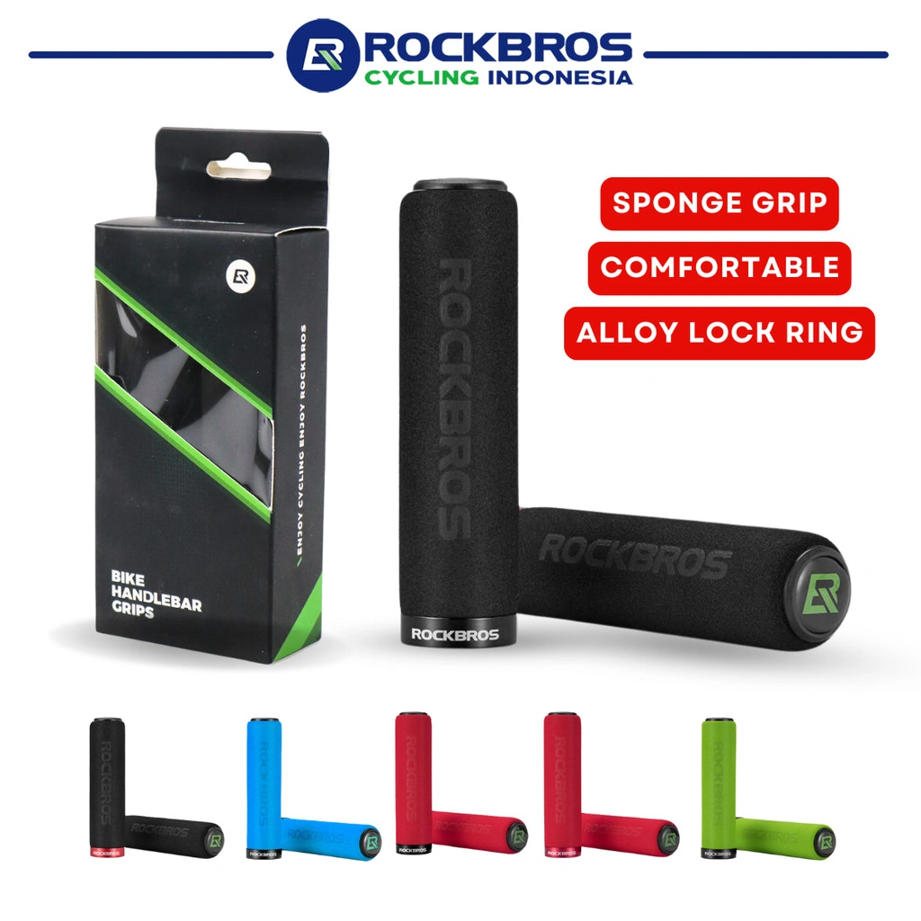 ROCKBROS BT1001 Handgrip Sepeda dengan Tutup Setang Anti Slip Handlebar Grip MTB Seli Roadbike Sport