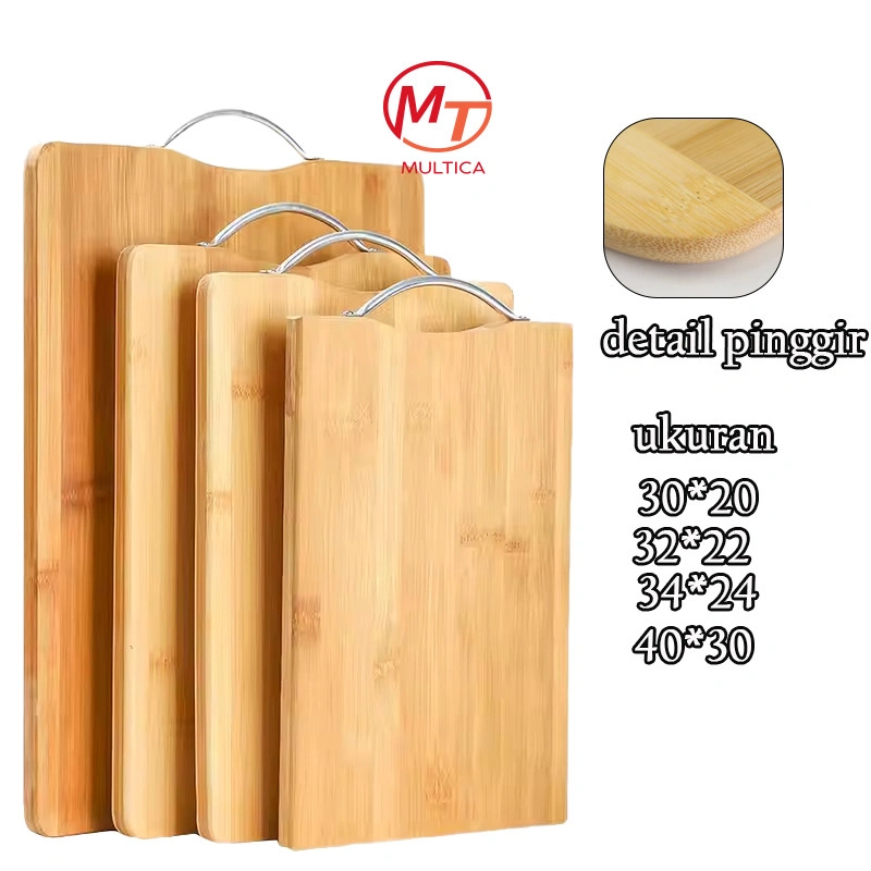 Multica Home Official Talenan Kayu Anti Jamur Ukuran Besar Papan talenan Bamboo Cutting Board