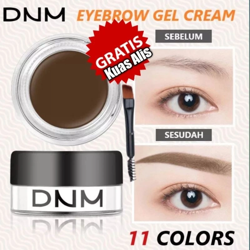 [Gratis kuas Alis ]  DNM EYEBROW GEL EYEBROW POMADE CREAM WATERPROOF