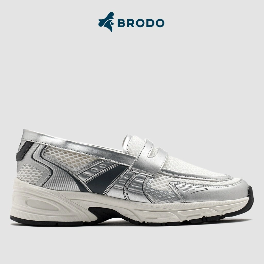 BRODO - Sneakers Ace Neptune Loafers Silver Grey OWS